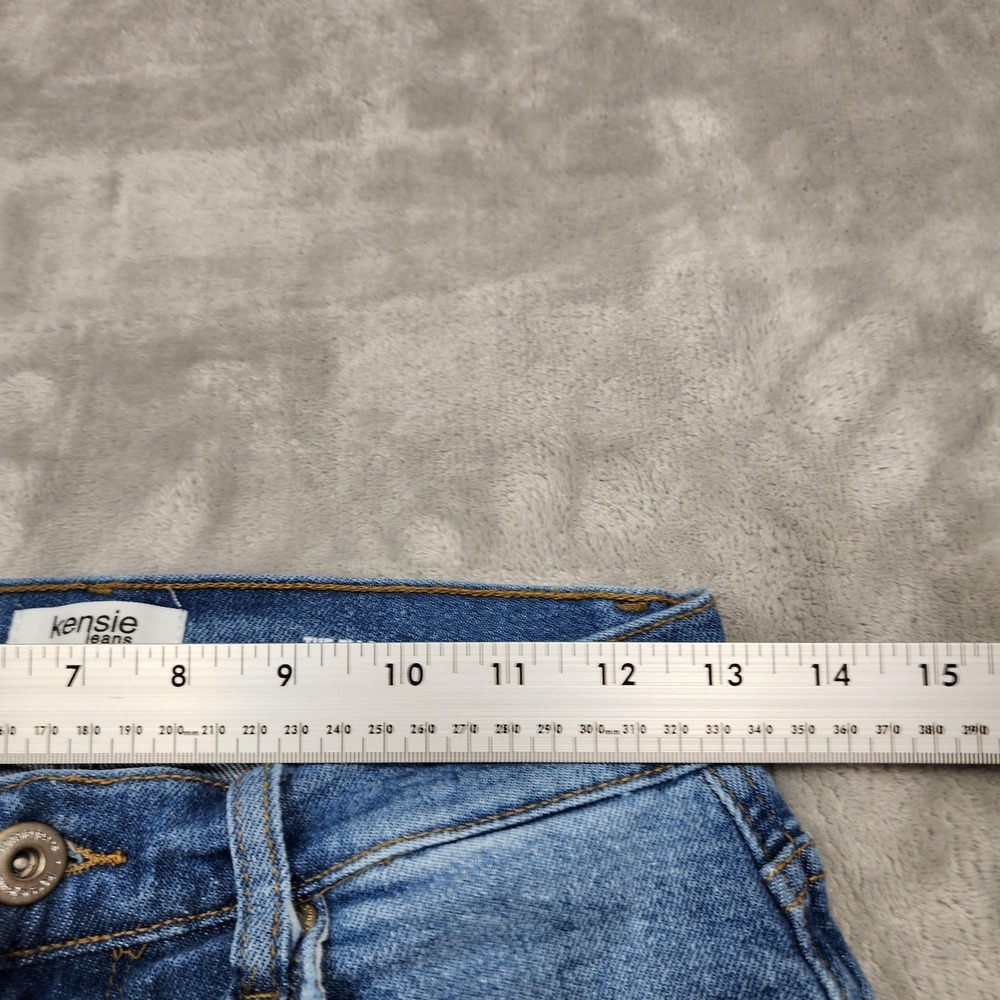 Kensie Jeans Womens 4/27 Blue High Rise The Ella Straight Stretch Denim Casual - Picture 10 of 14